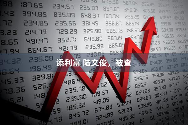 添利富 陆文俊，被查