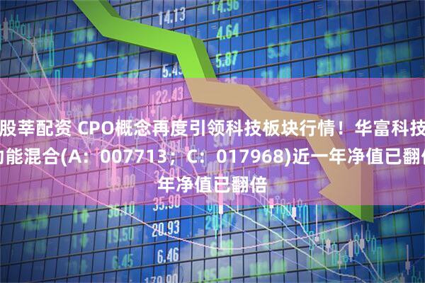 股莘配资 CPO概念再度引领科技板块行情！华富科技动能混合(A：007713；C：017968)近一年净值已翻倍